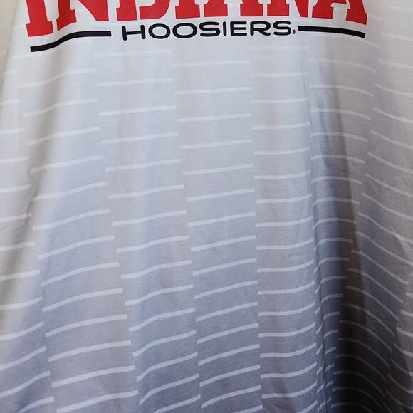 Indiana Hoosiers Mens Gray White Ambray Hoodie Size XL Logo College Performance - Picture 4 of 10